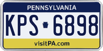 PA license plate KPS6898