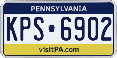 PA license plate KPS6902