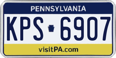 PA license plate KPS6907
