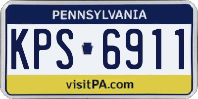 PA license plate KPS6911