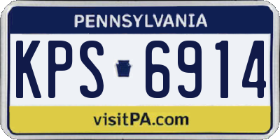 PA license plate KPS6914