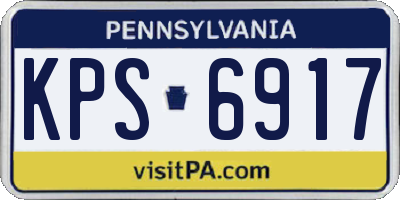 PA license plate KPS6917
