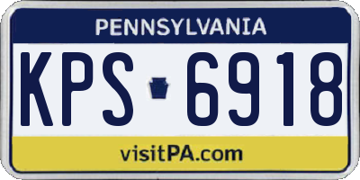 PA license plate KPS6918