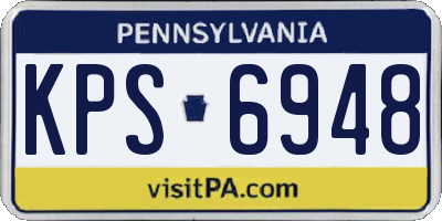 PA license plate KPS6948