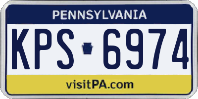 PA license plate KPS6974