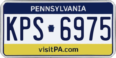 PA license plate KPS6975