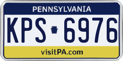 PA license plate KPS6976