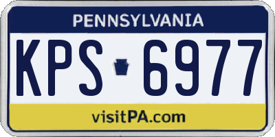 PA license plate KPS6977