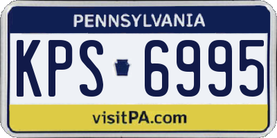 PA license plate KPS6995