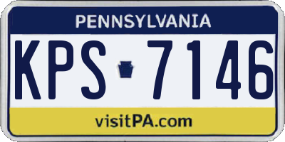 PA license plate KPS7146