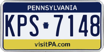 PA license plate KPS7148