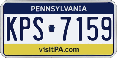 PA license plate KPS7159