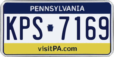 PA license plate KPS7169