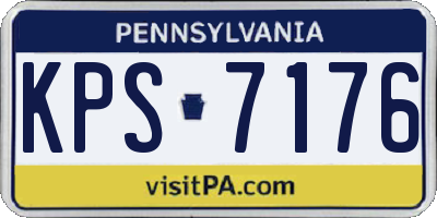PA license plate KPS7176