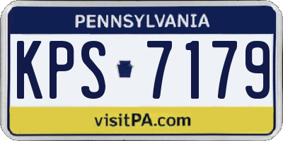 PA license plate KPS7179