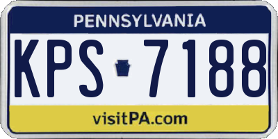 PA license plate KPS7188