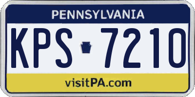 PA license plate KPS7210