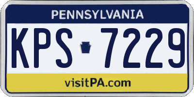 PA license plate KPS7229