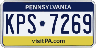PA license plate KPS7269