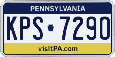 PA license plate KPS7290