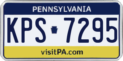 PA license plate KPS7295