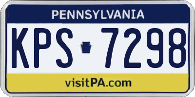 PA license plate KPS7298