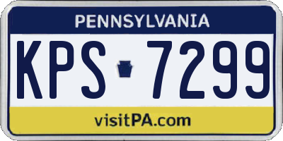 PA license plate KPS7299