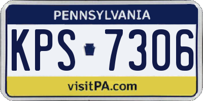 PA license plate KPS7306