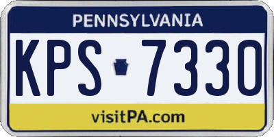 PA license plate KPS7330