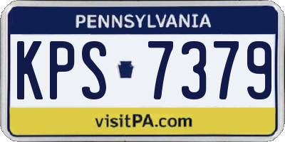 PA license plate KPS7379