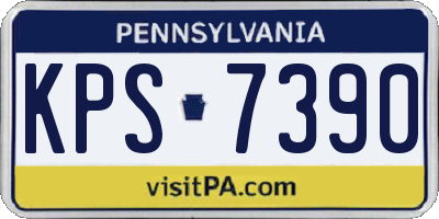 PA license plate KPS7390