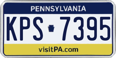 PA license plate KPS7395