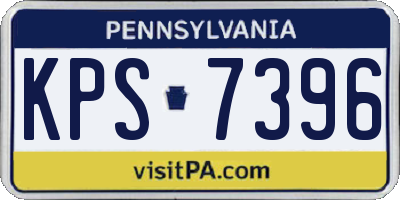 PA license plate KPS7396