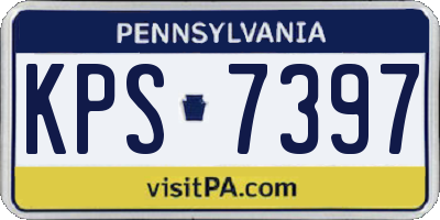 PA license plate KPS7397