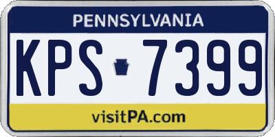 PA license plate KPS7399