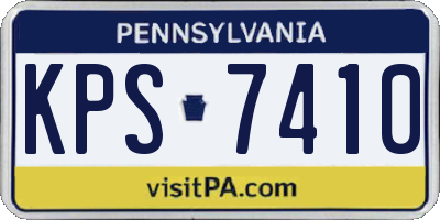 PA license plate KPS7410