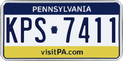 PA license plate KPS7411
