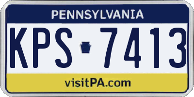 PA license plate KPS7413