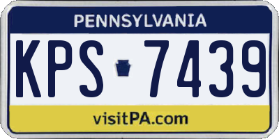 PA license plate KPS7439