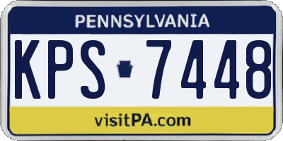 PA license plate KPS7448