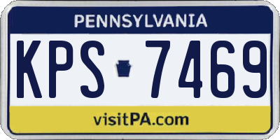 PA license plate KPS7469
