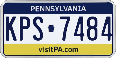 PA license plate KPS7484