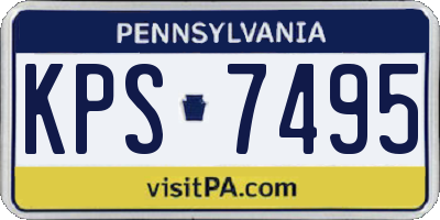 PA license plate KPS7495