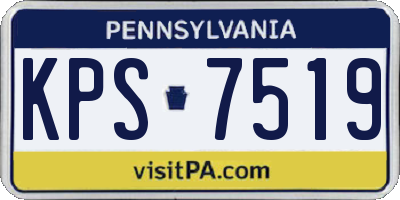 PA license plate KPS7519