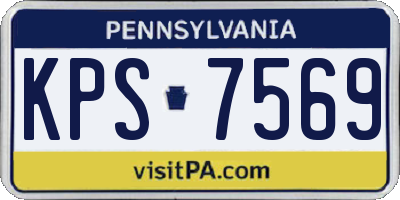 PA license plate KPS7569