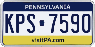 PA license plate KPS7590