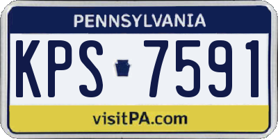 PA license plate KPS7591