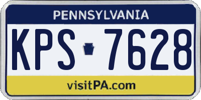 PA license plate KPS7628