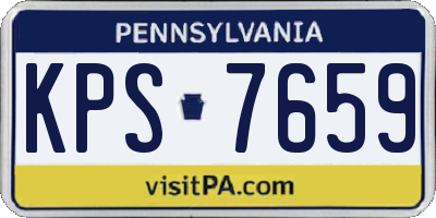 PA license plate KPS7659