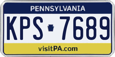 PA license plate KPS7689